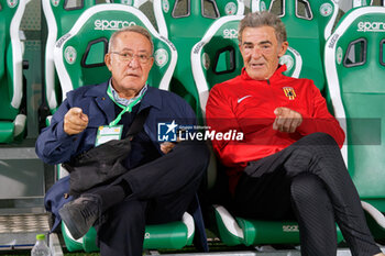 2024-09-26 - the president of Benevento Calcio Oreste Vigorito amd coach Gaetano Auteri of Benevento - MONOPOLI VS BENEVENTO - ITALIAN SERIE C - SOCCER