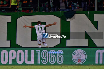 2024-09-26 - Orlando Viteritti of Monopoli celebrates after scoring a goal - MONOPOLI VS BENEVENTO - ITALIAN SERIE C - SOCCER