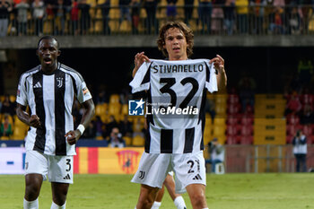 2024-09-30 - Martin Njoten Palumbo of Juventus Next Gen celebrates after scoring a goal - BENEVENTO VS JUVENTUS NG - ITALIAN SERIE C - SOCCER