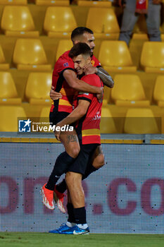 2024-09-30 - Pier Luigi Simonetti of Benevento celebrates after scoring a goal with Shady Oukhadda of Benevento - BENEVENTO VS JUVENTUS NG - ITALIAN SERIE C - SOCCER