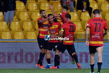 2024-09-30 - Pier Luigi Simonetti of Benevento celebrates after scoring a goal with teammates - BENEVENTO VS JUVENTUS NG - ITALIAN SERIE C - SOCCER