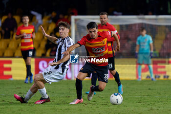 2024-09-30 - Angelo Talia of Benevento in action against Federico Macca of Juventus Next Gen - BENEVENTO VS JUVENTUS NG - ITALIAN SERIE C - SOCCER