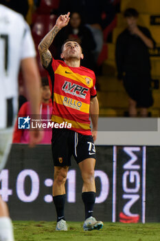 2024-09-30 - Davide Lamesta of Benevento celebrates after scoring a goal - BENEVENTO VS JUVENTUS NG - ITALIAN SERIE C - SOCCER