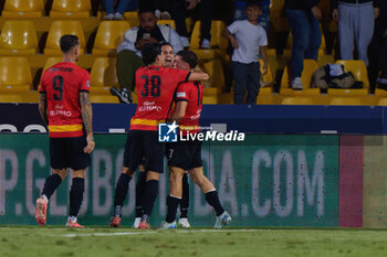 2024-09-30 - Davide Lamesta of Benevento celebrates after scoring a goal with teammates - BENEVENTO VS JUVENTUS NG - ITALIAN SERIE C - SOCCER