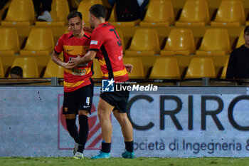 2024-09-30 - Pier Luigi Simonetti of Benevento celebrates after scoring a goal with Mario Perlingieri of Benevento - BENEVENTO VS JUVENTUS NG - ITALIAN SERIE C - SOCCER