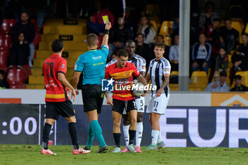 2024-09-30 - Felix Ohene Afena Gyan of Juventus Next Gen receives a yellow card - BENEVENTO VS JUVENTUS NG - ITALIAN SERIE C - SOCCER