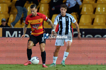 2024-09-30 - Jacopo Manconi of Benevento in action against Nicolo Cudrig of Juventus Next Gen - BENEVENTO VS JUVENTUS NG - ITALIAN SERIE C - SOCCER