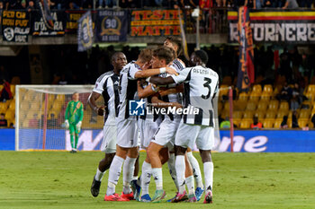 2024-09-30 - Martin Njoten Palumbo of Juventus Next Gen celebrates after scoring a goal with teammates - BENEVENTO VS JUVENTUS NG - ITALIAN SERIE C - SOCCER