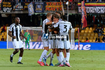 2024-09-30 - Martin Njoten Palumbo of Juventus Next Gen celebrates after scoring a goal with teammates - BENEVENTO VS JUVENTUS NG - ITALIAN SERIE C - SOCCER