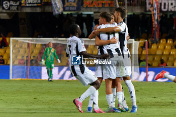 2024-09-30 - Martin Njoten Palumbo of Juventus Next Gen celebrates after scoring a goal with teammates - BENEVENTO VS JUVENTUS NG - ITALIAN SERIE C - SOCCER