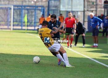 2024-10-06 - Crecco Luca (Latina calcio) clashes with Romano Antonio (Giugliano) - LATINA VS GIUGLIANO - ITALIAN SERIE C - SOCCER