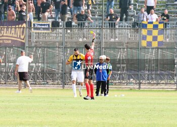 2024-10-06 - De Rosa Roberto (Giugliano) is warned after the celebration - LATINA VS GIUGLIANO - ITALIAN SERIE C - SOCCER