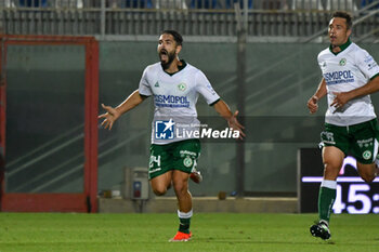 2024-10-07 - Dimitros Sounas celebrate during the italian soccer Serie C match Fc Crotone vs Us Avellino at the Ezio Scida stadium in Crotone, 
Italy on October 06, 2024 - CROTONE VS AVELLINO - ITALIAN SERIE C - SOCCER