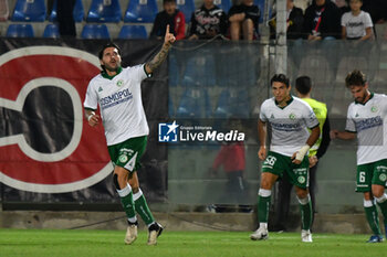 2024-10-07 - Cosimo Patierno celebrate during the italian soccer Serie C match Fc Crotone vs Us Avellino at the Ezio Scida stadium in Crotone, 
Italy on October 06, 2024 - CROTONE VS AVELLINO - ITALIAN SERIE C - SOCCER