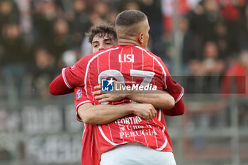 2024-10-06 - francesco lisi (n.23 perugia calcio) rejoices 1-0 - PERUGIA VS LUCCHESE - ITALIAN SERIE C - SOCCER