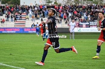 2024-10-20 - Eyob Zambataro of Torres, Ritratto, Esultanza, Jubilation, After scoaring Goal - TORRES VS TERNANA - ITALIAN SERIE C - SOCCER