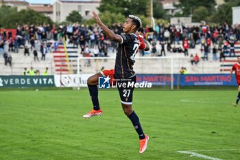 2024-10-20 - Eyob Zambataro of Torres, Ritratto, Esultanza, Jubilation, After scoaring Goal - TORRES VS TERNANA - ITALIAN SERIE C - SOCCER