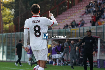 2024-10-27 - gabriele alesi (n.8 milan futuro) goal 0-1 - PERUGIA VS MILAN FUTURO - ITALIAN SERIE C - SOCCER