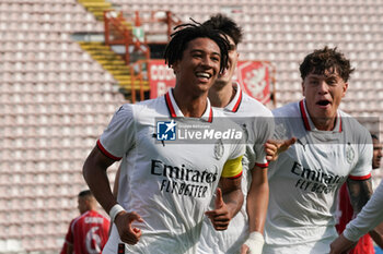 2024-10-27 - kevin zerolo (n.18 milan futuro) rejoices 0-2 - PERUGIA VS MILAN FUTURO - ITALIAN SERIE C - SOCCER