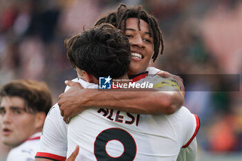 2024-10-27 - kevin zerolo (n.18 milan futuro) rejoices 0-2 - PERUGIA VS MILAN FUTURO - ITALIAN SERIE C - SOCCER