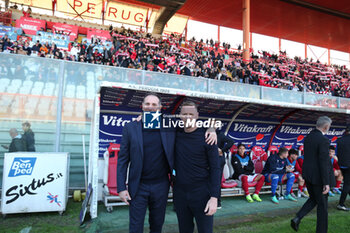 2024-11-10 - lamberto zauli (coach perugia calcio) ignazio abate (coach ternana calcio) - PERUGIA VS TERNANA - ITALIAN SERIE C - SOCCER