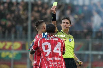 2024-11-10 - francesco mezzoni (n. 94 perugia calcio) yellow card - PERUGIA VS TERNANA - ITALIAN SERIE C - SOCCER