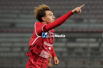 2024-11-22 - luca di maggio (n.18 perugia calcio) rejoices 1-0 - PERUGIA VS AREZZO - ITALIAN SERIE C - SOCCER