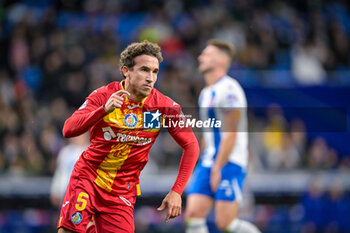 2024-01-06 - Luis Milla (Getafe CF) celebrates after scoring his team's goal during a Copa del Rey match between RCD Espanyol and Getafe CF at Stage Front Stadium, in Barcelona, ,Spain on January 6, 2024. (Photo / Felipe Mondino) - RCD ESPANYOL - GETAFE CF - SPANISH CUP - SOCCER