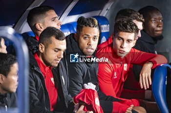 2024-01-16 - Mariano Diaz Mejia of Sevilla seen sitting in the bench before the football match valid for the round of 16 of the Copa del Rey tournament between Getafe and Sevilla played at Estadio Coliseum in Getafe, Spain. - GETAFE VS SEVILLA - SPANISH CUP - SOCCER