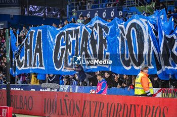 2024-01-16 - Getafe fans seen before the football match valid for the round of 16 of the Copa del Rey tournament between Getafe and Sevilla played at Estadio Coliseum in Getafe, Spain. - GETAFE VS SEVILLA - SPANISH CUP - SOCCER