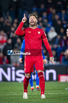 2024-01-16 - Sergio Ramos of Sevilla seen during the football match valid for the round of 16 of the Copa del Rey tournament between Getafe and Sevilla played at Estadio Coliseum in Getafe, Spain. - GETAFE VS SEVILLA - SPANISH CUP - SOCCER