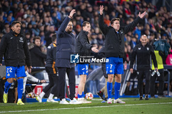 2024-01-16 - Jose Bordalas, head coach of Getafe, seen protesting during the football match valid for the round of 16 of the Copa del Rey tournament between Getafe and Sevilla played at Estadio Coliseum in Getafe, Spain. - GETAFE VS SEVILLA - SPANISH CUP - SOCCER