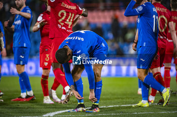 2024-01-16 - Mason Greenwood of Getafe at the end of the football match valid for the round of 16 of the Copa del Rey tournament between Getafe and Sevilla played at Estadio Coliseum in Getafe, Spain. - GETAFE VS SEVILLA - SPANISH CUP - SOCCER