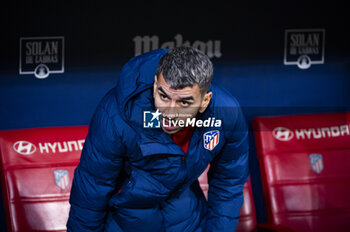 2024-01-18 - Angel Correa of Atletico Madrid seen sitting in the bench before the football match valid for the round of 16 of the Copa del Rey tournament between Atletico Madrid and Real Madrid played at Estadio Metropolitano in Madrid, Spain. - ATLETICO MADRID VS REAL MADRID - SPANISH CUP - SOCCER