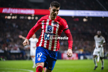 2024-01-18 - Alvaro Morata of Atletico Madrid seen running during the football match valid for the round of 16 of the Copa del Rey tournament between Atletico Madrid and Real Madrid played at Estadio Metropolitano in Madrid, Spain. - ATLETICO MADRID VS REAL MADRID - SPANISH CUP - SOCCER