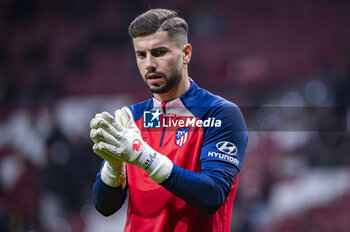 2024-01-25 - Horatiu Moldovan, new signing for Atletico Madrid, seen warming up before the football match valid for quarter finals of the Copa del Rey tournament between Atletico Madrid and Sevilla played at Estadio Metropolitano in Madrid, Spain. - ATLETICO MADRID VS SEVILLA - SPANISH CUP - SOCCER
