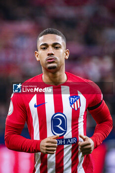 2024-01-25 - Samuel Lino of Atletico Madrid seen before the football match valid for quarter finals of the Copa del Rey tournament between Atletico Madrid and Sevilla played at Estadio Metropolitano in Madrid, Spain. - ATLETICO MADRID VS SEVILLA - SPANISH CUP - SOCCER