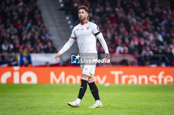 2024-01-25 - Sergio Ramos of Sevilla seen during the football match valid for quarter finals of the Copa del Rey tournament between Atletico Madrid and Sevilla played at Estadio Metropolitano in Madrid, Spain. - ATLETICO MADRID VS SEVILLA - SPANISH CUP - SOCCER