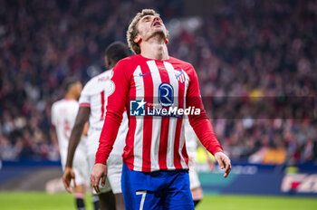 2024-01-25 - Antoine Griezmann of Atletico Madrid seen after missing a shoot during the football match valid for quarter finals of the Copa del Rey tournament between Atletico Madrid and Sevilla played at Estadio Metropolitano in Madrid, Spain. - ATLETICO MADRID VS SEVILLA - SPANISH CUP - SOCCER