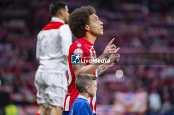 2024-02-07 - Mario Hermoso of Atletico Madrid seen before the football match valid for the semi-final of the Copa del Rey tournament between Atletico Madrid and Athletic Bilbao played at Estadio Metropolitano in Madrid, Spain. - ATLETICO MADRID VS ATHLETIC BILBAO - SPANISH CUP - SOCCER