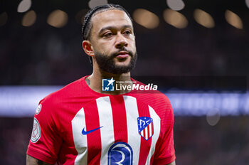 2024-02-07 - Memphis Depay of Atletico Madrid seen during the football match valid for the semi-final of the Copa del Rey tournament between Atletico Madrid and Athletic Bilbao played at Estadio Metropolitano in Madrid, Spain. - ATLETICO MADRID VS ATHLETIC BILBAO - SPANISH CUP - SOCCER