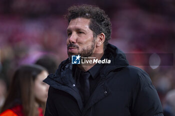 2024-02-07 - Diego Pablo Simeone, head coach of Atletico Madrid, seen during the football match valid for the semi-final of the Copa del Rey tournament between Atletico Madrid and Athletic Bilbao played at Estadio Metropolitano in Madrid, Spain. - ATLETICO MADRID VS ATHLETIC BILBAO - SPANISH CUP - SOCCER