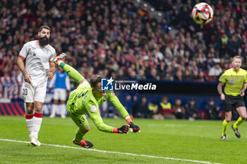 2024-02-07 - Julen Agirrezabala of Athletic Bilbao seen in action during the football match valid for the semi-final of the Copa del Rey tournament between Atletico Madrid and Athletic Bilbao played at Estadio Metropolitano in Madrid, Spain. - ATLETICO MADRID VS ATHLETIC BILBAO - SPANISH CUP - SOCCER