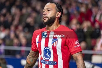 2024-02-07 - Memphis Depay of Atletico Madrid seen during the football match valid for the semi-final of the Copa del Rey tournament between Atletico Madrid and Athletic Bilbao played at Estadio Metropolitano in Madrid, Spain. - ATLETICO MADRID VS ATHLETIC BILBAO - SPANISH CUP - SOCCER