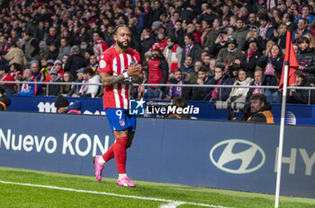 2024-02-07 - Memphis Depay of Atletico Madrid seen during the football match valid for the semi-final of the Copa del Rey tournament between Atletico Madrid and Athletic Bilbao played at Estadio Metropolitano in Madrid, Spain. - ATLETICO MADRID VS ATHLETIC BILBAO - SPANISH CUP - SOCCER