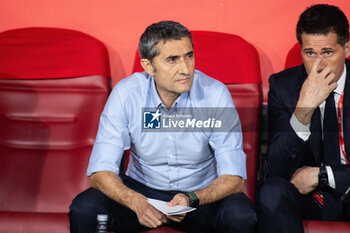 2024-04-06 - Ernesto Valverde, head coach of Athletic Club during the Spanish Cup, Copa del Rey, Final football match between Athletic Club and RCD Mallorca on April 6, 2024 at La Cartuja stadium in Sevilla, Spain - FOOTBALL - SPANISH CUP - FINAL - ATHLETIC CLUB V MALLORCA - SPANISH CUP - SOCCER