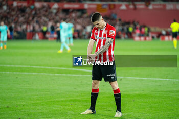 2024-04-06 - Oihan Sancet of Athletic Club celebrates a goal during the Spanish Cup, Copa del Rey, Final football match between Athletic Club and RCD Mallorca on April 6, 2024 at La Cartuja stadium in Sevilla, Spain - FOOTBALL - SPANISH CUP - FINAL - ATHLETIC CLUB V MALLORCA - SPANISH CUP - SOCCER