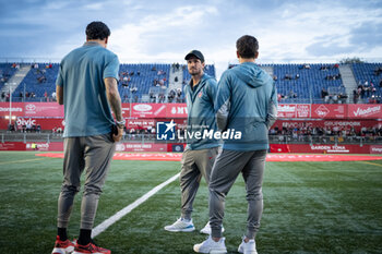 2024-10-31 - Jose Maria Gimenez (Atletico de Madrid), Rodrigo De Paul (Atletico de Madrid) and Julian Alvarez (Atletico de Madrid) are seen during a Copa del Rey match between UE Vic and Atletico de Madrid at Estadi Hipolit Planas in Vic, Barcelona, Spain, on October 31 2024. Photo by Felipe Mondino - UE VIC - ATLETICO DE MADRID - SPANISH CUP - SOCCER