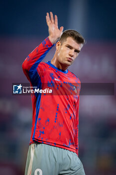 2024-10-31 - Alexander Sorloth (Atletico de Madrid) gestures during a Copa del Rey match between UE Vic and Atletico de Madrid at Estadi Hipolit Planas in Vic, Barcelona, Spain, on October 31 2024. Photo by Felipe Mondino - UE VIC - ATLETICO DE MADRID - SPANISH CUP - SOCCER