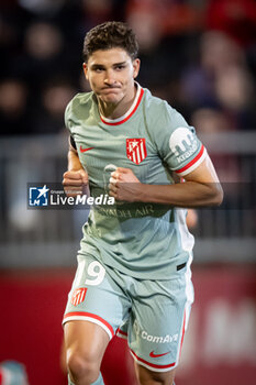 2024-10-31 - Julian Alvarez (Atletico de Madrid)celebrates during a Copa del Rey match between UE Vic and Atletico de Madrid at Estadi Hipolit Planas in Vic, Barcelona, Spain, on October 31 2024. Photo by Felipe Mondino - UE VIC - ATLETICO DE MADRID - SPANISH CUP - SOCCER